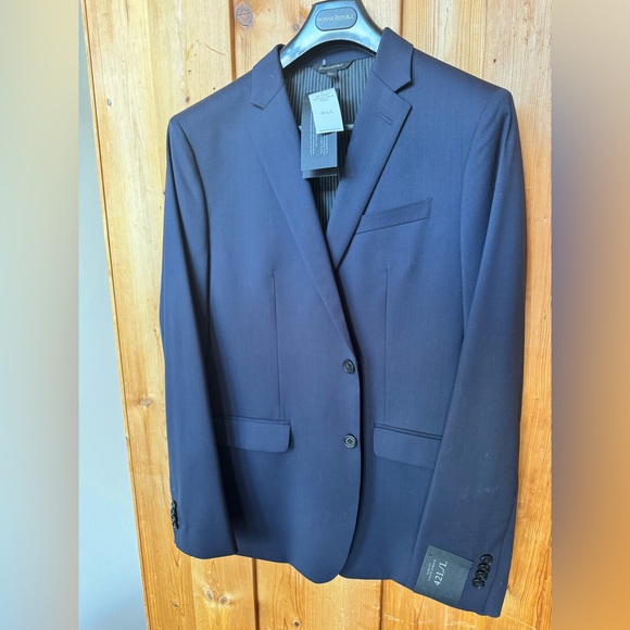 Banana Republic x Marzatto navy wool slim fit suit jacket - Picture 3 of 6